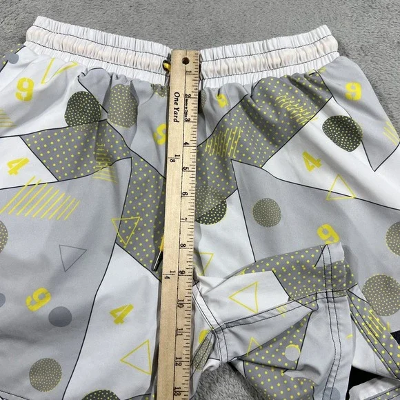 Slunks Shorts Mens Medium Lined 949 Volleyball 5" Athletic Swimming Beach - Picture 6 of 13